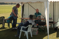 Datenerfassung im Wertungszelt